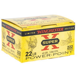Winchester Super-X 22 LR 40 Grain Plated Hollow Point 222 Rd
